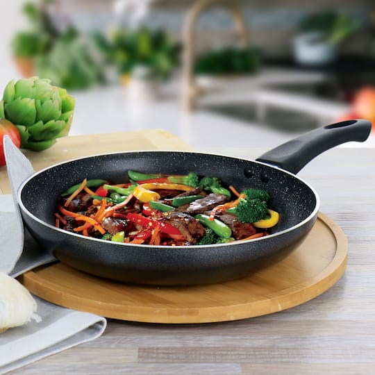 Oster Pallermo 10.2" Graphite Gray Nonstick Aluminum Frying Pan
